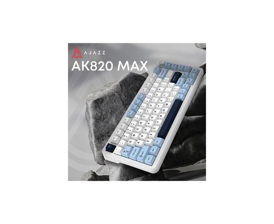 Клавіатура Ajazz AK820 MAX PLUS Daydream Switch RGB Wireless/Bluetooth/USB White (AK820MAX-DD-BWD), зображення 3 Клавіатура Ajazz AK820 MAX PLUS Daydream Switch RGB Wireless/Bluetooth/USB White (AK820MAX-DD-BWD), зображення 3