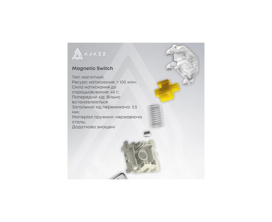 Клавіатура Ajazz AK680 MAX Magnetic Switch RGB USB White (AK680-WM-W-A), зображення 3 Клавіатура Ajazz AK680 MAX Magnetic Switch RGB USB White (AK680-WM-W-A), зображення 3