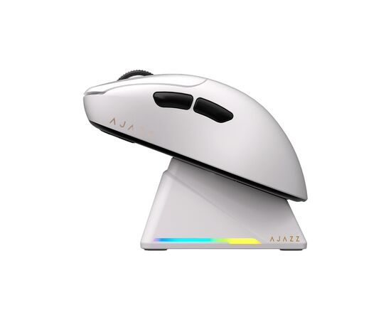 Мышка Ajazz AJ179PRO Wireless/Bluetooth/USB Charging Dock White (AJ179-PRO-W), изображение 4 Мышка Ajazz AJ179PRO Wireless/Bluetooth/USB Charging Dock White (AJ179-PRO-W), изображение 4