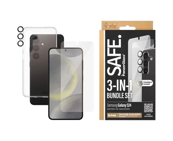 Чехол для мобильного телефона PANZERGLASS 3-in-1 Pack Samsung Galaxy S24 (PG_BSAFE95672) Чехол для мобильного телефона PANZERGLASS 3-in-1 Pack Samsung Galaxy S24 (PG_BSAFE95672)