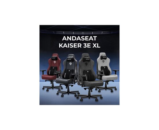 Кресло игровое Anda Seat Kaiser 3E Fabric Size XL Dark Grey (AD23YC-XL-09-GB-CF-G01), изображение 8 Кресло игровое Anda Seat Kaiser 3E Fabric Size XL Dark Grey (AD23YC-XL-09-GB-CF-G01), изображение 8