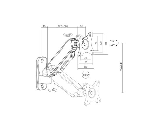 Кронштейн OfficePro MA300B, изображение 7 Кронштейн OfficePro MA300B, изображение 7
