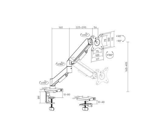 Кронштейн OfficePro MA431B, изображение 5 Кронштейн OfficePro MA431B, изображение 5