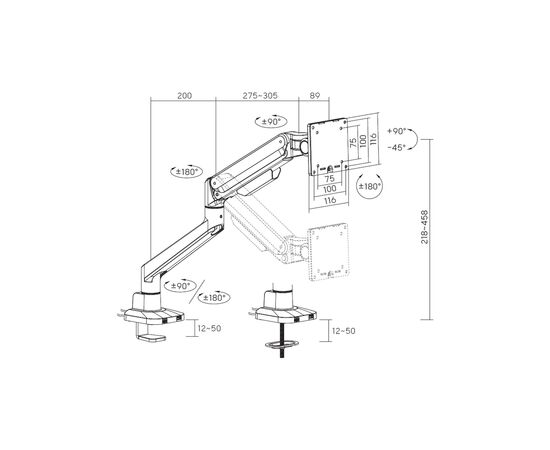 Кронштейн OfficePro MA601B, изображение 9