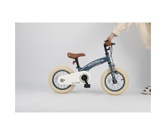 Детский велосипед QPlay Miniby 3 в1, біговел 12", Grey-Blue (CB02MiniBy12Grey-Blue), изображение 6 Детский велосипед QPlay Miniby 3 в1, біговел 12", Grey-Blue (CB02MiniBy12Grey-Blue), изображение 6