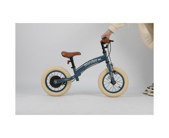 Детский велосипед QPlay Miniby 3 в1, біговел 12", Grey-Blue (CB02MiniBy12Grey-Blue), изображение 8 Детский велосипед QPlay Miniby 3 в1, біговел 12", Grey-Blue (CB02MiniBy12Grey-Blue), изображение 8