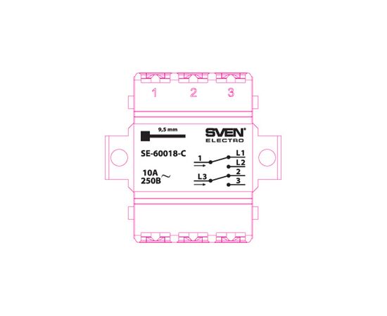 Переключатель Sven SE-60018-C cream (7100044), изображение 3 Переключатель Sven SE-60018-C cream (7100044), изображение 3
