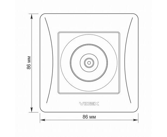 ТВ розетка Videx BINERA TV одинарная сереб (VF-BNSK1TVME-SS), изображение 5 ТВ розетка Videx BINERA TV одинарная сереб (VF-BNSK1TVME-SS), изображение 5