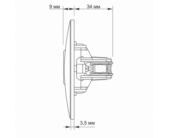 ТВ розетка Videx BINERA TV одинарная сереб (VF-BNSK1TVME-SS), изображение 6 ТВ розетка Videx BINERA TV одинарная сереб (VF-BNSK1TVME-SS), изображение 6