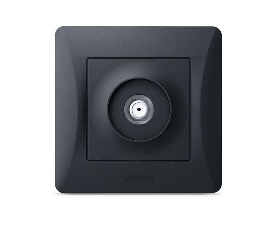 ТВ розетка Videx BINERA SAT одинарная спутниковая черный (VF-BNSK1SATE-BG), изображение 2 ТВ розетка Videx BINERA SAT одинарная спутниковая черный (VF-BNSK1SATE-BG), изображение 2
