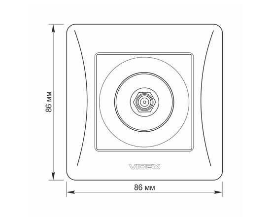ТВ розетка Videx BINERA SAT одинарная спутниковая черный (VF-BNSK1SATE-BG), изображение 5 ТВ розетка Videx BINERA SAT одинарная спутниковая черный (VF-BNSK1SATE-BG), изображение 5