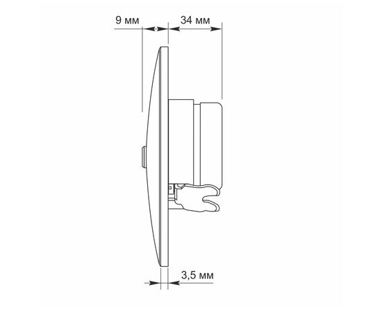 ТВ розетка Videx BINERA TV+SAT конечная черный графит (VF-BNSK2TVSATE-BG), изображение 6 ТВ розетка Videx BINERA TV+SAT конечная черный графит (VF-BNSK2TVSATE-BG), изображение 6