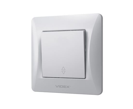Переключатель Videx BINERA 1кл проходной серебряный шёл (VF-BNSW1P-SS) Переключатель Videx BINERA 1кл проходной серебряный шёл (VF-BNSW1P-SS)