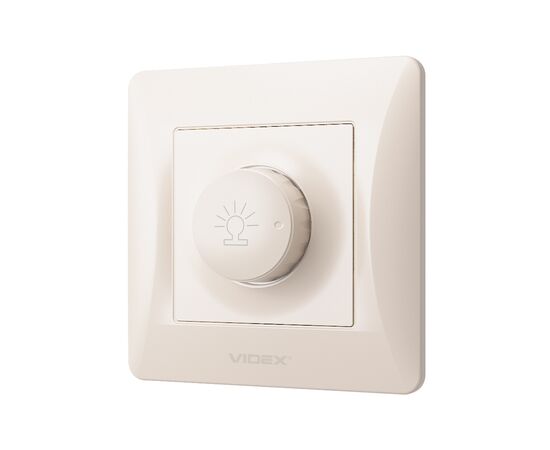 Светорегулятор Videx BINERA 600Вт кремовый (VF-BNDM600-CR), изображение 2 Светорегулятор Videx BINERA 600Вт кремовый (VF-BNDM600-CR), изображение 2
