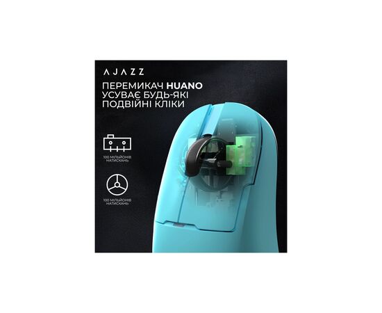 Мышка Ajazz AJ159 APEX Wireless/Bluetooth/USB Blue (AJM159-A-BLUE), изображение 12 Мышка Ajazz AJ159 APEX Wireless/Bluetooth/USB Blue (AJM159-A-BLUE), изображение 12