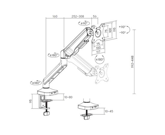 Кронштейн OfficePro MA441B, изображение 10 Кронштейн OfficePro MA441B, изображение 10