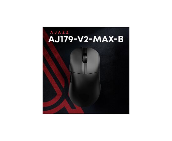 Мышка Ajazz AJ179 V2 MAX Wireless/Bluetooth/USB Black (AJ179-V2-MAX-B), изображение 5 Мышка Ajazz AJ179 V2 MAX Wireless/Bluetooth/USB Black (AJ179-V2-MAX-B), изображение 5