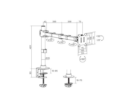Кронштейн OfficePro MA111B, изображение 7 Кронштейн OfficePro MA111B, изображение 7