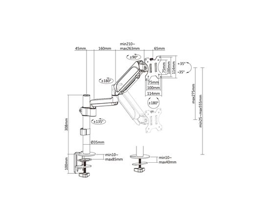Кронштейн OfficePro MA721B, изображение 12 Кронштейн OfficePro MA721B, изображение 12