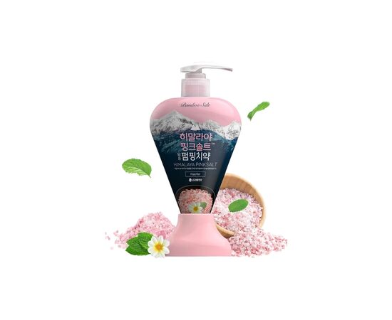 Зубная паста LG Perioe Himalaya Pinksalt Floral Mint Toothpaste С розовой гималайской солью 285 г (8801051018103), изображение 2 Зубная паста LG Perioe Himalaya Pinksalt Floral Mint Toothpaste С розовой гималайской солью 285 г (8801051018103), изображение 2