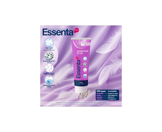 Зубная паста Essenta Pro Sensitive Plus 75 мл (8031447500084), изображение 4 Зубная паста Essenta Pro Sensitive Plus 75 мл (8031447500084), изображение 4
