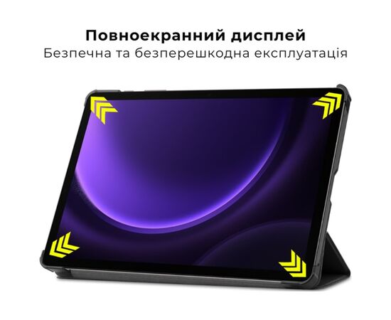 Чехол для планшета AirOn Premium Samsung Galaxy Tab S10 Lite 2025 Black + film (4822352781155), изображение 4 Чехол для планшета AirOn Premium Samsung Galaxy Tab S10 Lite 2025 Black + film (4822352781155), изображение 4