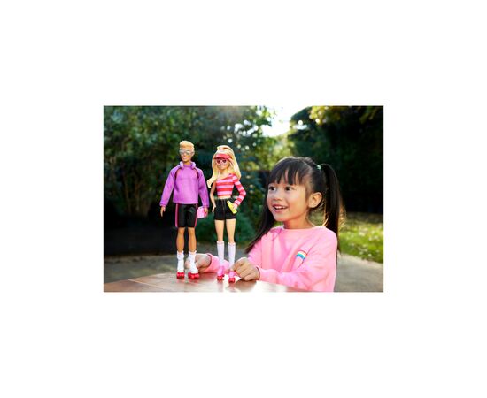 Кукла Barbie набор Барби и Кен На роликах вдвоем (HXK90), изображение 7