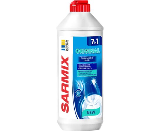 Средство для ручного мытья посуды Sarmix Original 500 мл (4820268103635) Средство для ручного мытья посуды Sarmix Original 500 мл (4820268103635)