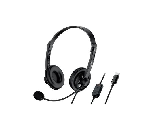Наушники Genius HS-230U USB-C Black (31710021405), изображение 3 Наушники Genius HS-230U USB-C Black (31710021405), изображение 3