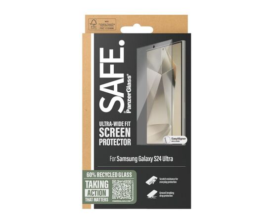 Стекло защитное PANZERGLASS Samsung S 2024 Ultra Ultra-Wide Fit w. EasyAligner (PG_SAFE95668), изображение 4 Стекло защитное PANZERGLASS Samsung S 2024 Ultra Ultra-Wide Fit w. EasyAligner (PG_SAFE95668), изображение 4