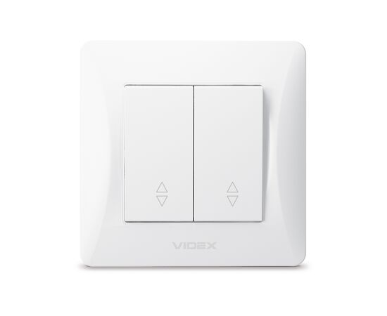 Переключатель Videx BINERA 2кл проходной белый (VF-BNSW2P-W), изображение 2 Переключатель Videx BINERA 2кл проходной белый (VF-BNSW2P-W), изображение 2