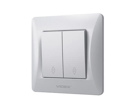 Переключатель Videx BINERA 2кл проходной серебряный шёл (VF-BNSW2P-SS) Переключатель Videx BINERA 2кл проходной серебряный шёл (VF-BNSW2P-SS)