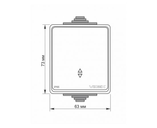 Переключатель Videx BINERA IP65 наружный 1кл проходной, изображение 4 Переключатель Videx BINERA IP65 наружный 1кл проходной, изображение 4