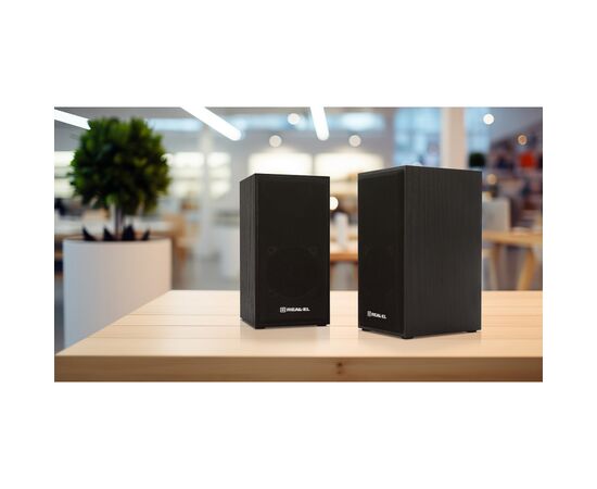 Акустическая система REAL-EL S-202 USB Black (EL121200019), изображение 12