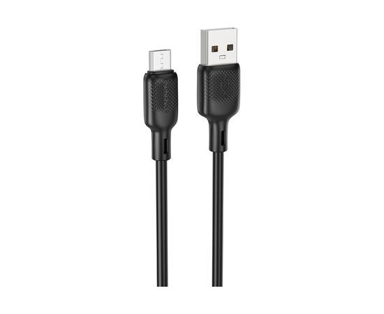 Дата кабель USB 2.0 AM to USB-C 1.0m 60W silicone black BOROFONE (6941991115455), изображение 2 Дата кабель USB 2.0 AM to USB-C 1.0m 60W silicone black BOROFONE (6941991115455), изображение 2