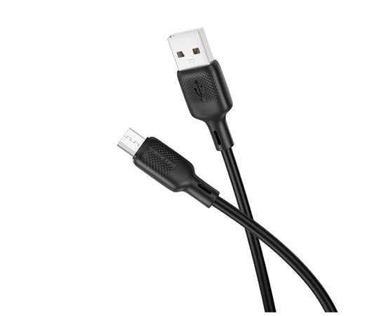Дата кабель USB 2.0 AM to USB-C 1.0m 60W silicone black BOROFONE (6941991115455), изображение 3 Дата кабель USB 2.0 AM to USB-C 1.0m 60W silicone black BOROFONE (6941991115455), изображение 3