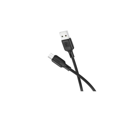 Дата кабель USB 2.0 AM to Micro 5P 1.0m silicone black BOROFONE (6941991115417), изображение 3 Дата кабель USB 2.0 AM to Micro 5P 1.0m silicone black BOROFONE (6941991115417), изображение 3