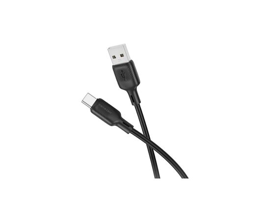 Дата кабель USB 2.0 AM to USB-C 2.0m silicone black BOROFONE (6941991115509), изображение 2 Дата кабель USB 2.0 AM to USB-C 2.0m silicone black BOROFONE (6941991115509), изображение 2