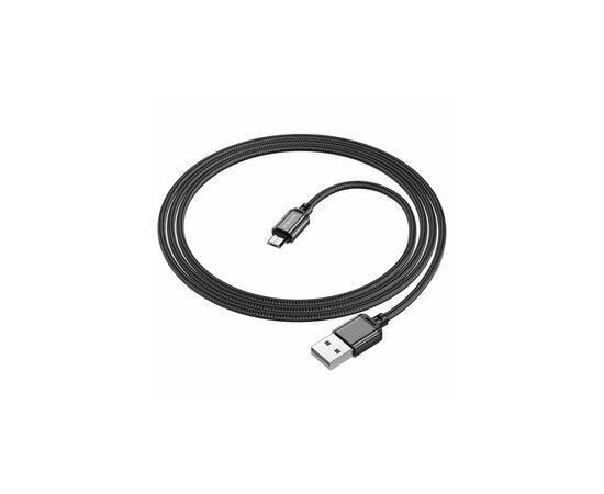 Дата кабель USB 2.0 AM to Micro 5P 1.0m black BOROFONE (6974443389029), изображение 2 Дата кабель USB 2.0 AM to Micro 5P 1.0m black BOROFONE (6974443389029), изображение 2