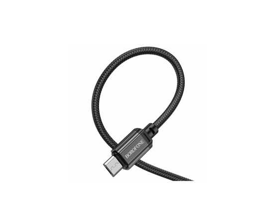 Дата кабель USB 2.0 AM to Micro 5P 1.0m black BOROFONE (6974443389029), изображение 3 Дата кабель USB 2.0 AM to Micro 5P 1.0m black BOROFONE (6974443389029), изображение 3