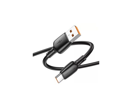 Дата кабель USB 2.0 AM to USB-C 100W black BOROFONE (6941991103179), изображение 3 Дата кабель USB 2.0 AM to USB-C 100W black BOROFONE (6941991103179), изображение 3