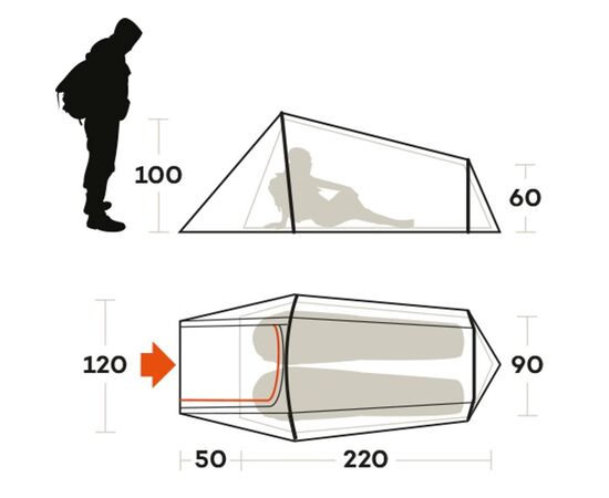 Палатка Ferrino Sling 2 Blue (99108NBB) (929756), изображение 3 Палатка Ferrino Sling 2 Blue (99108NBB) (929756), изображение 3