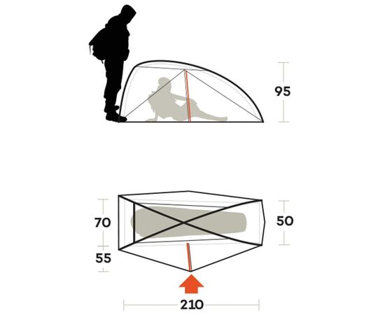 Палатка Ferrino Nemesi 1 Pro Green (91211QVVFR) (931776), изображение 2 Палатка Ferrino Nemesi 1 Pro Green (91211QVVFR) (931776), изображение 2