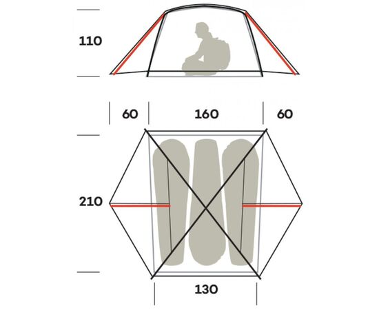 Палатка Ferrino Nemesi 3 Green (91213QVVFR) (931778), изображение 2 Палатка Ferrino Nemesi 3 Green (91213QVVFR) (931778), изображение 2