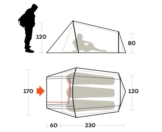 Палатка Ferrino Sling 3 Blue (91036NBB) (929753), изображение 3 Палатка Ferrino Sling 3 Blue (91036NBB) (929753), изображение 3