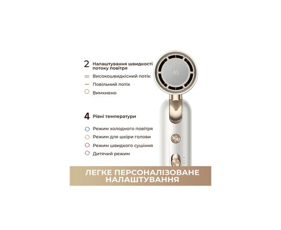Фен MOVA Flip10 White (AMFL10-WH), изображение 8 Фен MOVA Flip10 White (AMFL10-WH), изображение 8