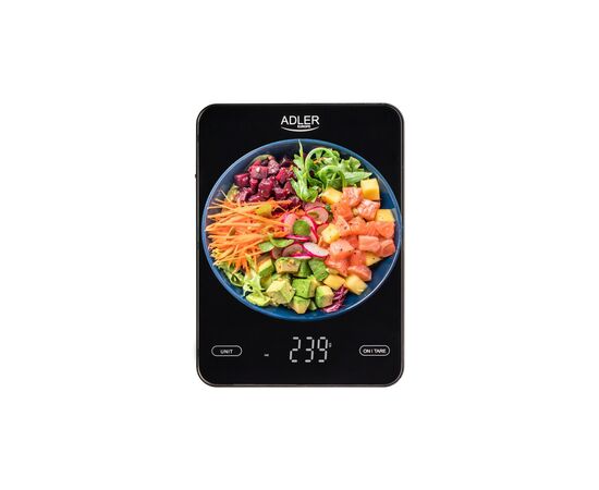 Весы кухонные Adler AD 3177 black, изображение 6 Весы кухонные Adler AD 3177 black, изображение 6