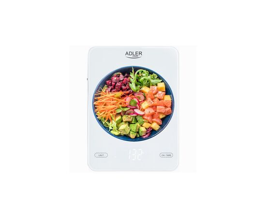 Весы кухонные Adler AD 3177 white, изображение 6 Весы кухонные Adler AD 3177 white, изображение 6