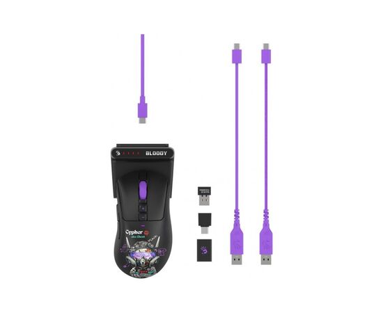 Мышка A4Tech Bloody R73 Ultra Duo Wireless Cypher Ghost (4711421002370), изображение 2 Мышка A4Tech Bloody R73 Ultra Duo Wireless Cypher Ghost (4711421002370), изображение 2