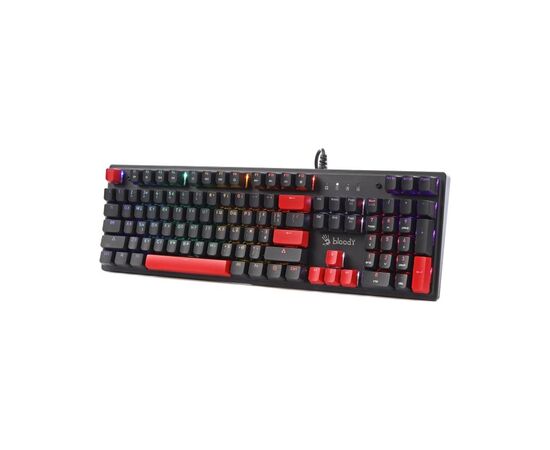 Клавіатура A4Tech Bloody S525N RGB BLMS Red Switch USB Fire Black (4711421002066), зображення 2 Клавіатура A4Tech Bloody S525N RGB BLMS Red Switch USB Fire Black (4711421002066), зображення 2